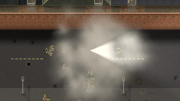 Smoke to cross open ground, and a torch to see the way through it.